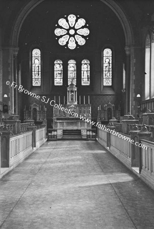 COLLEGE CHAPEL INTERIOR WITH STUDENTS